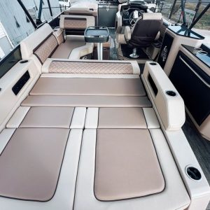2025 Godfrey AquaPatio 25′ Flip Lounge Tritoon – 255 SFL